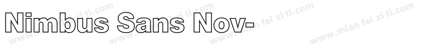 Nimbus Sans Nov字体转换